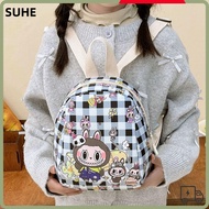 LUCKY-SUHE School Bags, Cartoon Plaid  Children's Backpack,  POP MART Large Capacity Shoulder Bags