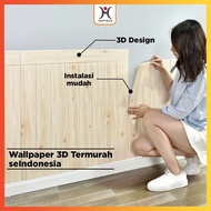 Hoptech - 3d wood foam Wallpaper for room decoration 70x70cm