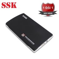 HDD Box Sata 2.5 SSK SHE037 - Box máy tính 2.5 inch