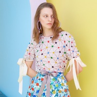 iCONiC LACEY TOP #6808 เสื้อผญ ฟรีไซส์ อก32-36" ผ้าลูกไม้ แต่งโบว์ เสื้อแฟชั่น เสื้อแฟชั่นผญ เสื้อออ