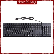 AOTO Ergonomic USB Wired PC Computer Keyboard Russian Keyboard English Keyboard