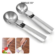 LIVESTAR Stainless Steel Spring Loaded Ice Cream Scoop Professional Gelato Scoop Melon Baller Cookie