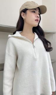 พร้อมส่ง SAC.BKK เซ็ทไหมพรม แอร์พอร์ตเซ็ท ขึ้นเครื่อง รุ่น Sailor Collar Airport Set