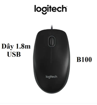 (CHÍNH HÃNG) CHUỘT MÁY TÍNH LOGITECH B100 CHÍNH HÃNG - CHUỘT QUANG CÓ DÂY B100 KẾT NỐI CHUẨN USB CHU