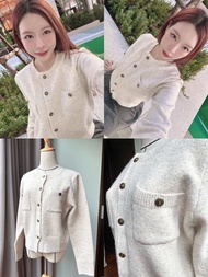 Dahyun Cardigan Boraunnii เสื้อคาร์ดิแกน (เฉพาะเสื้อ) เสื้อคลุมผ้าทอไหมพรม ผ้าหนานุ่มใส่แล้วอุ่น เกร