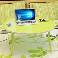 LAPTOP STAND Round Laptop Bed Table Foldable Computer Desk Breakfast Tray with Foldable Legs Multifunction Notebook Stand Convenient Storage (Color : Green) under desk laptop