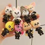 Novo SKZOO Special Tray Kids Keychain 3D Doll Pendant Leeknow Hyunjin Pendant