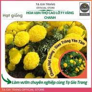 Lemon yellow F1 marigold seeds - Ta Gia Trang seed Shop