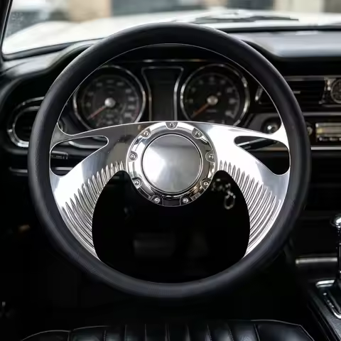 Special Design Bracket Modified Steering Wheel 9 Holes Horn Button Sports Steering Wheel With Half-c