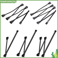 ✿ keepdreaming ✿  Portable PWM Extension Cable 5/6 Ways Extension Cable Connector for Computer CPU