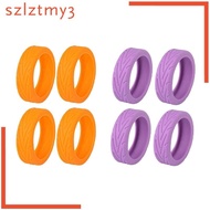 [szlztmy3] 4x Suitcase Wheel Covers Mute Suitcase Wheel Protectors for Luggage Suitcase