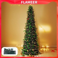 [FlameerMY] Holiday Christmas Tree Foldable Artificial Pencil Christmas Tree (4.9 Feet) Festival Dec