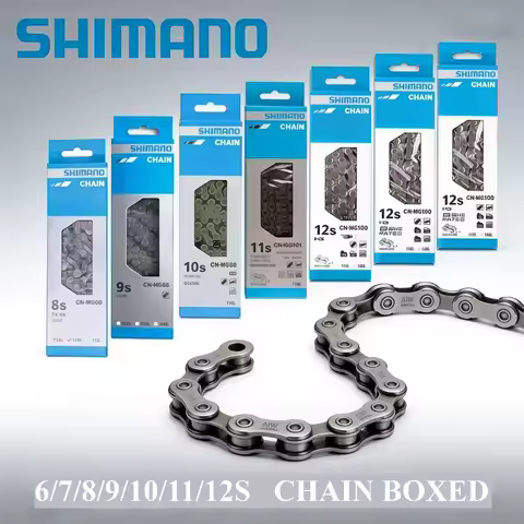 Shimano 8S/9S/10S/11Speed Bicycle Chains: HG40 HG54 HG95,HG601 HG701 HG901 116 Links for MTB and Roa
