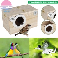 Wooden Bird Breeding Box Cage Parrot Budgie Nesting House Lovebirds Finch Aviary SHOPCYC4201