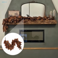 poetil Artificial Magnolia Leaf Garland Fullness Magnolia Leaf Garland Realistic Artificial Brown Ma