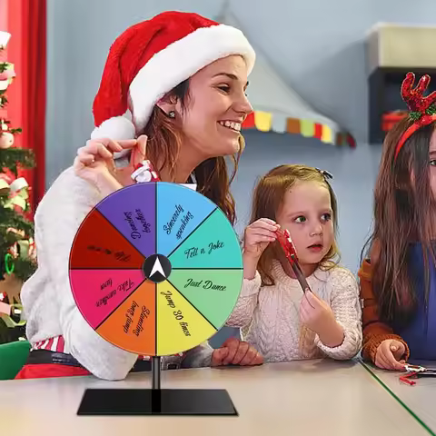 Color Prize Wheel Dry Erase Spin Wheel Spinner Game Roulette Wheel Heavy Duty Editable Spin Wheel Fo