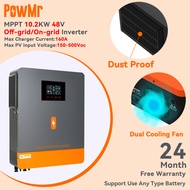 PowMr 10.2KW Hybrid Inverter Built In 160A MPPT Solar Charge Controller Dual PV input Can Work Witho