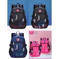 [SG LOCAL STOCK] Ergonomic Primary 1-6 School Bag | Children Lightweight Backpack | Student | Spiderman | Boy n Girl