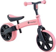 Yvolution Y Velo Junior Toddler Balance Bike | 9 Inch Wheel No-Pedal Training Bike for Kids, Early Learning Bicycle with 3 Adjustable Wheels, Outdoor Gift for Age 18 Months 2 3 4 5 Year Old Boy Girl
