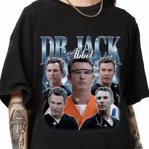 Dr. Jack Abbot Bootleg Shirt, Vintage Style Tee, Medical Drama Fan Shirt, Funny Jack Abbott Shirt, D