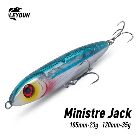 LEYDUN Ministre Jack Stickbait Sinking Pencil Fishing Lures 105mm 23g 120mm 35g Good Swimming Hard B