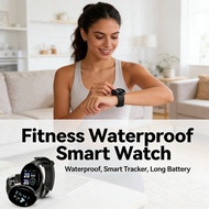 Smart Watch D18 Color Round Screen Step Monitor Sports Heart Rate Sleep Blood Pressure 1.44 Inch Wat