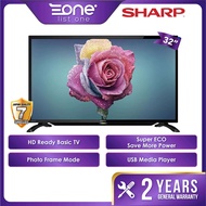 【24H Ship Out】Sharp 32 Inch HD LED TV 2TC32BD1X | MYTV DVB-T2 Myfreeview | Sharp Aquos 32" Sharp TV Sharp Digital TV Sharp Television
