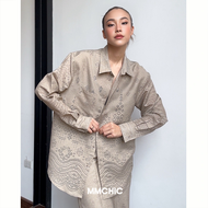 MMCHIC Oversized Shirt (Brown)