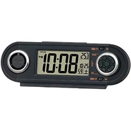 【Direct from Japan】Seiko NR537K Radio Alarm Clock RAIDEN Black 2.4 x 7.3 x 1.8 inches (62 x 186 x 46