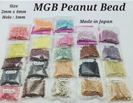 <Peanut> MGB Matsuno Miyuki Japanese Glass Seed Beads, Farfalle Butterfly Beads, Made in Japan.