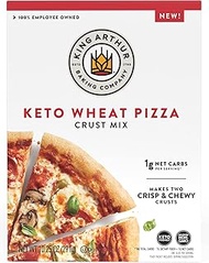 King Arthur Keto Pizza Crust Mix: Low Carb Delight with 1g Net Carbs per Serving - Easy to Make, Cri