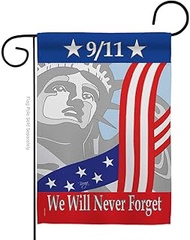 Breeze Decor G161060 September 11th Americana Patriotic Impressions Decorative Vertical Garden Flag 