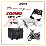 F2 Moto LAGENDA 115z Fi RACK LIPAT + F2-Moto TOP BOX SET