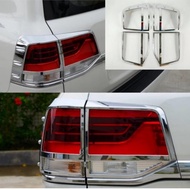 4PCS Chrome Tail Lamp Cover Styling Trims For Toyota Land Crusier LC200 Accessories 2016 2017