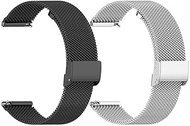 DR06 Stainless Steel Metal Mesh Watch Bands, 2-Pack Compatible for Fitpolo/TOOBUR/FQQ/BlazeChip DR06