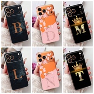 For iPhone 17Pro A3256 A3523 A3522 A3524 Case For iPhone 17 Pro Cover Transparent Aesthetic A-Z Lett