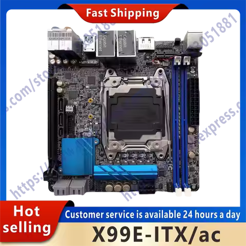 Used X99E-ITX/ac original desktop X99 X99M 2011 slot LGA 2011 Core i7 LGA2011 V3 DDR3 motherboard