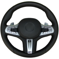 Handmade DIY Leather Steering Wheel Cover  Custom Steering Wheel Cover Compatible for BMW M Sport G3