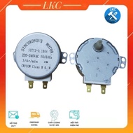 Combo of 2 good quality 220V-240V microwave turntable motors with beveled shaft.