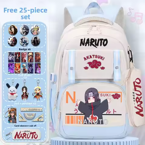 Anime ninja lightweight large capacity collaboration backpack for elementary and middle school Narut