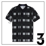 Fred Perry Split Checkerboard Polo Limestone Original / Polo Fred Perry Original