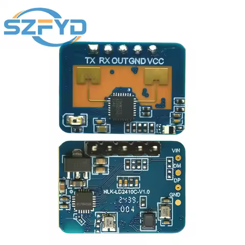 HLK-LD2410C LD2410C 24G mm Wave FMCW Millimeter Human Presence Status Radar Sensor Motion Detection 