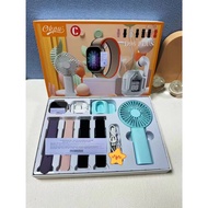 S9 Ultra Max Suit 7 in 1 Set Ultra SmartWatch Mini Portable Fan Bluetooth Earphones 49mm Screen Spor