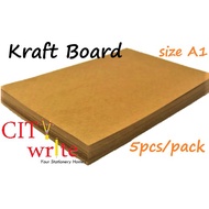 <Kraft Board> size A1 [5pcs/pack] DIY art craft architectural modelling material
