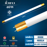 หลอดไฟ led แบบยาวT8 หลอดนีออนledไฟบ้าน220V bulbs หลอดไฟสั้น20W-60cm/ยาว40W-120cm ขั้วทอง Light6500K 