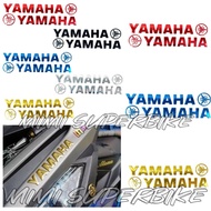 1SET-2PCS YAMAHA STICKER LOGO EMBLEM TIMBUL 3D LC135 Y15ZR Y16ZR R25 MT25 XJ6 TRACER NVX NMAX XMAX E