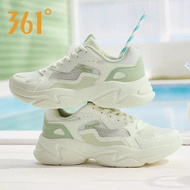 361 Degrees Women's Sports Shoes, Mesh Breathable Chunky Shoes, Lightweight, Height-Increasing, Retr