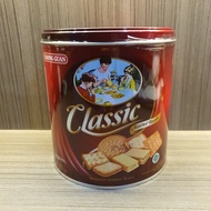 Khong Guan Classic Assorted Biscuits Round Canned Various Flavors 350gr