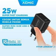 ACMIC CPD25 Type C 25W Super Fast Charging Charger Head CPD25 Adapter *