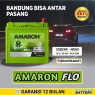 Car Dry Battery, Amaron Hi Life Ns60 / 46B24R 12V 45 Ah